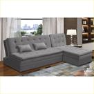 Sofá Cama King 5 Lugares 2,70m Agnes Suede Rover & Beato Sofá Cama King 5 Lugares 2,70m Agnes Suede Rover & Beato