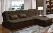 Sofá Cama King 5 Lugares 2,70m Amélia Suede Várias Cores