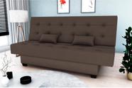 Sofá Cama Laila Veludo Marrom E426 - Matrix