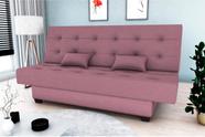 Sofá Cama Laila Veludo Rose E431 - Matrix Sofá Cama Laila Veludo Rose E431 - Matrix