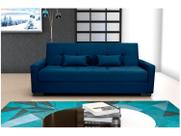 Sofá Cama Lavínia 3 Lugares 203cm Azul Matrix