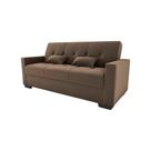 Sofá Cama Lavínia 3 Lugares 203cm Capuccino Matrix