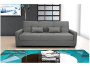 Sofá Cama Lavínia 3 Lugares 203cm Cinza Matrix Sofá Cama Lavínia 3 Lugares 203cm Cinza Matrix
