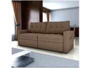 Sofá-cama Lugares Retrátil Bipartido Reclinável Veludo Matrix Nayla