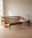 Sofá Cama Madeira Maciça Rústico 1,90L x 80P Móveis de Gramado: Conforto e Versatilidade