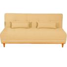 Sofá Cama Madrid 2 Lugares com Encosto Reclinável 180cm Tecido Linho Luxury Cor Bege