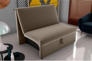 Sofá Cama Malu Veludo Cappuccino E434 - Matrix