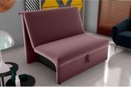Sofá Cama Malu Veludo Rose E431 - Matrix