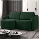 Sofá Cama Modulado Retrátil e Reclinável Decorativo Varsóvia 236cm Veludo Verde G33 - Gran Belo
