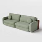 Sofá Cama New Denver Sem Caixa 2,20m em Linho Cor:Verde Claro