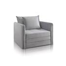 Sofá Cama Noronha Solteiro Dobrável com Colchão 1.08m Almofadas Soltas JC Estofados