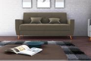 Sofá Cama Pamela Veludo Cappuccino E434 - Matrix