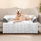 Sofá-Cama para Cães Blunique - Calmante, Impermeável e com Viscoelástico (Cinza)