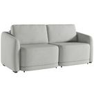 Sofá Cama para Sala de Estar 2 Lugares 176cm Montserrat K01 Linho Cinza - Lyam Decor