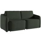 Sofá Cama para Sala de Estar 2 Lugares 196cm Montserrat K01 Veludo Verde - Lyam Decor