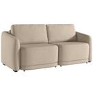 Sofá Cama para Sala de Estar 3 Lugares 236cm Montserrat K01 Linho Bege - Lyam Decor