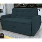 Sofá Cama para Sala de Estar Hiro Suede Petróleo
