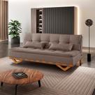 Sofa Cama para Sala de Estar Ref 42 - 2500-b Capri Marrom Claro/Avelã