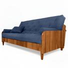 Sofá Cama Paris II Ripado Acquablock Madeira Maciça Natural