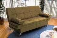 Sofá Cama Pérsia 3 Lugares Suede Velut Bege - King House