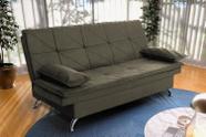Sofá Cama Pérsia 3 Lugares Suede Velut Tabaco - King House Sofá Cama Pérsia 3 Lugares Suede Velut Tabaco - King House
