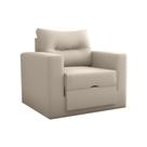 Sofá Cama Poltrona 1 Lugar Mx48 Marissol Suede Bege - Loja Sheep
