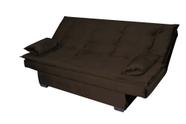 Sofá Cama Reclinável 2 Lugares 180cm Esmeralda Marrom Matrix