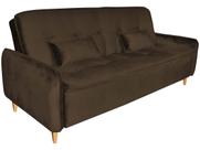 Sofá Cama Reclinável 2 Lugares 206cm Donna Marrom Matrix