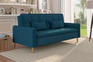 Sofá Cama Reclinável 2 Lugares 206cm Donna Petróleo Matrix