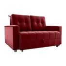 Sofá Cama Reclinável 2 Lugares com almofadas 140 Lag Drika Matrix