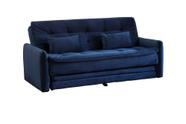 Sofá Cama Reclinável 2 Lugares Madalena Azul Matrix