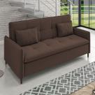Sofá Cama Reclinável 3 Lugares e Almofadas Inclusas Multimóveis CR45239