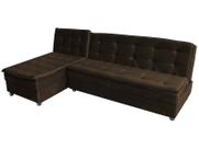 Sofá Cama Reclinável 3 Lugares Penélope Marrom Matrix