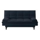 Sofá Cama Reclinável Com 2 Almofadas Inclusas Multimóveis Cr45238 Azul Azul