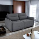 Sofá Cama Retrátil 3 Lugares 205cm Veludo Celine