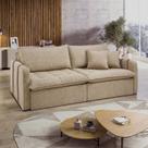 Sofá Cama Retrátil e Reclinável 3 Lugares Linho Bege Michigan 220cm Yescasa Sofá Cama Retrátil e Reclinável 3 Lugares Linho Bege Michigan 220cm Yescasa