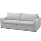 Sofá Cama Retrátil Reclinável 208cm Lari F04 Bouclê Cinza