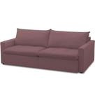 Sofá Cama Retrátil Reclinável 208cm Lari F04 Veludo Lilás Sofá Cama Retrátil Reclinável 208cm Lari F04 Veludo Lilás