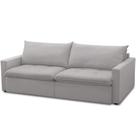 Sofá Cama Retrátil Reclinável Para Sala de Estar 208cm Lari F04 Veludo Cinza - Lyam Decor Sofá Cama Retrátil Reclinável Para Sala de Estar 208cm Lari F04 Veludo Cinza - Lyam Decor