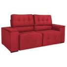 Sofá Cama Retrátil Sala Vicenza Vicenza 210cm Suede