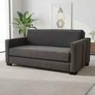 Sofá-cama Retrátil Sevilha Tecido Suede Cinza 1,55M