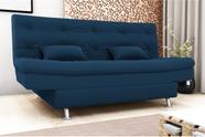 Sofá Cama Salomé Veludo Azul E433 - Matrix