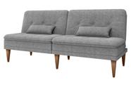 Sofá Cama sem braço Pietra 2 lugares Boucle Cinza