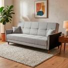 Sofá Cama Sérvia 2,00m Cinza Bouclê - King House