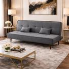Sofá Cama Silver Linho Cinza Grafite 1,92 - Star Confort