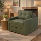 Sofa Cama Solteiro com Braços Quadrado 80x105cm Lua
