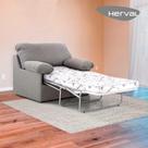 Sofá-Cama Solteiro Herval Andes, Linho Chumbo, 105 cm