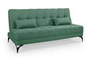 Sofá Cama Solteiro Nevada Reclinavel Revestimento Linho Pes em Ferro