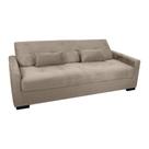 Sofá Cama Tone 203cm Reclinável Manual Suede Bege - Sallar Home Sofá Cama Tone 203cm Reclinável Manual Suede Bege - Sallar Home