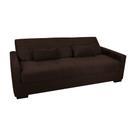 Sofá Cama Tone 203cm Reclinável Manual Suede Marrom - Sallar Home Sofá Cama Tone 203cm Reclinável Manual Suede Marrom - Sallar Home